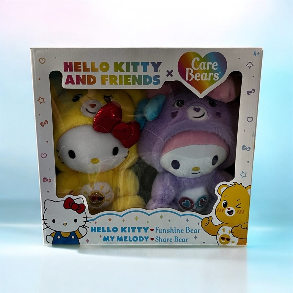 Hello Kitty My Melody Funshine & Share Bear Plush Set